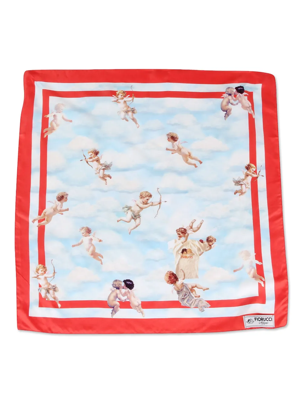 Fiorucci Beatitudo print scarf | Blue | Image 1