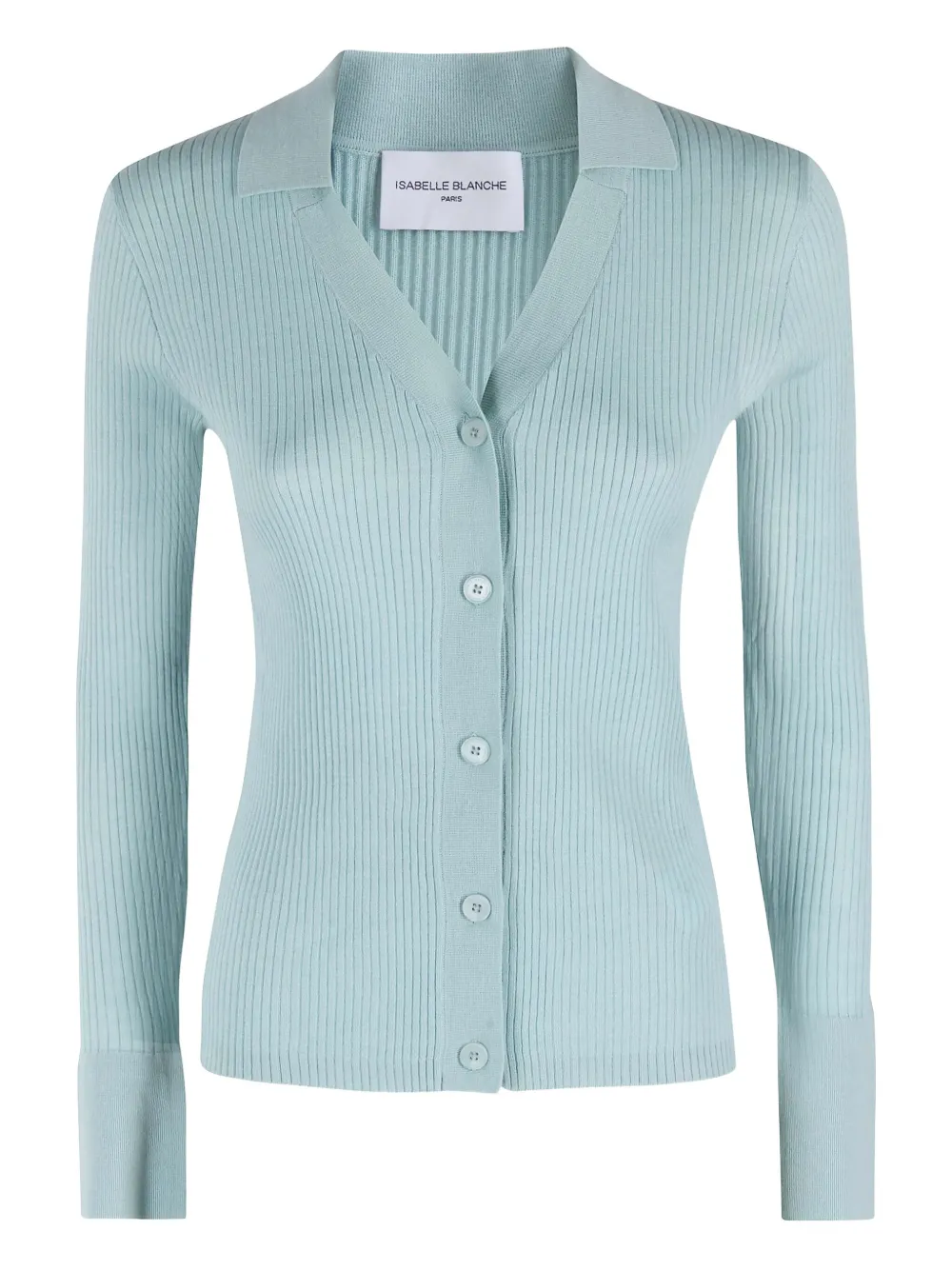 Isabelle Blanche button-fastening cardigan | Blue | Image 1