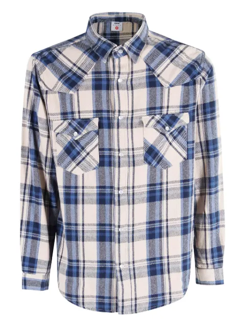 Edwin checked-pattern pocket shirt