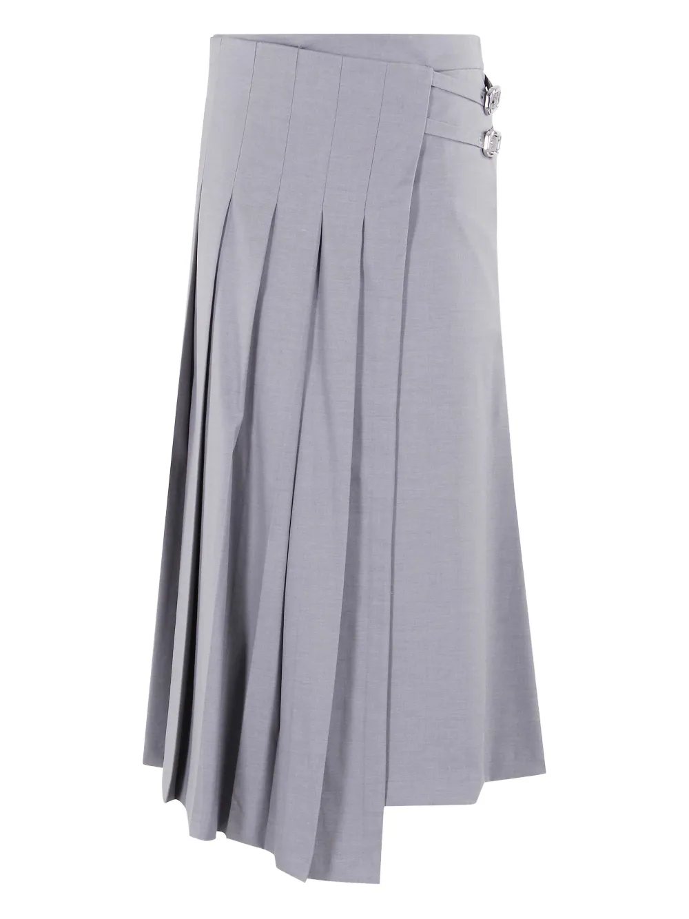 Isabelle Blanche pleated asymmetrical skirt | Grey | Image 1
