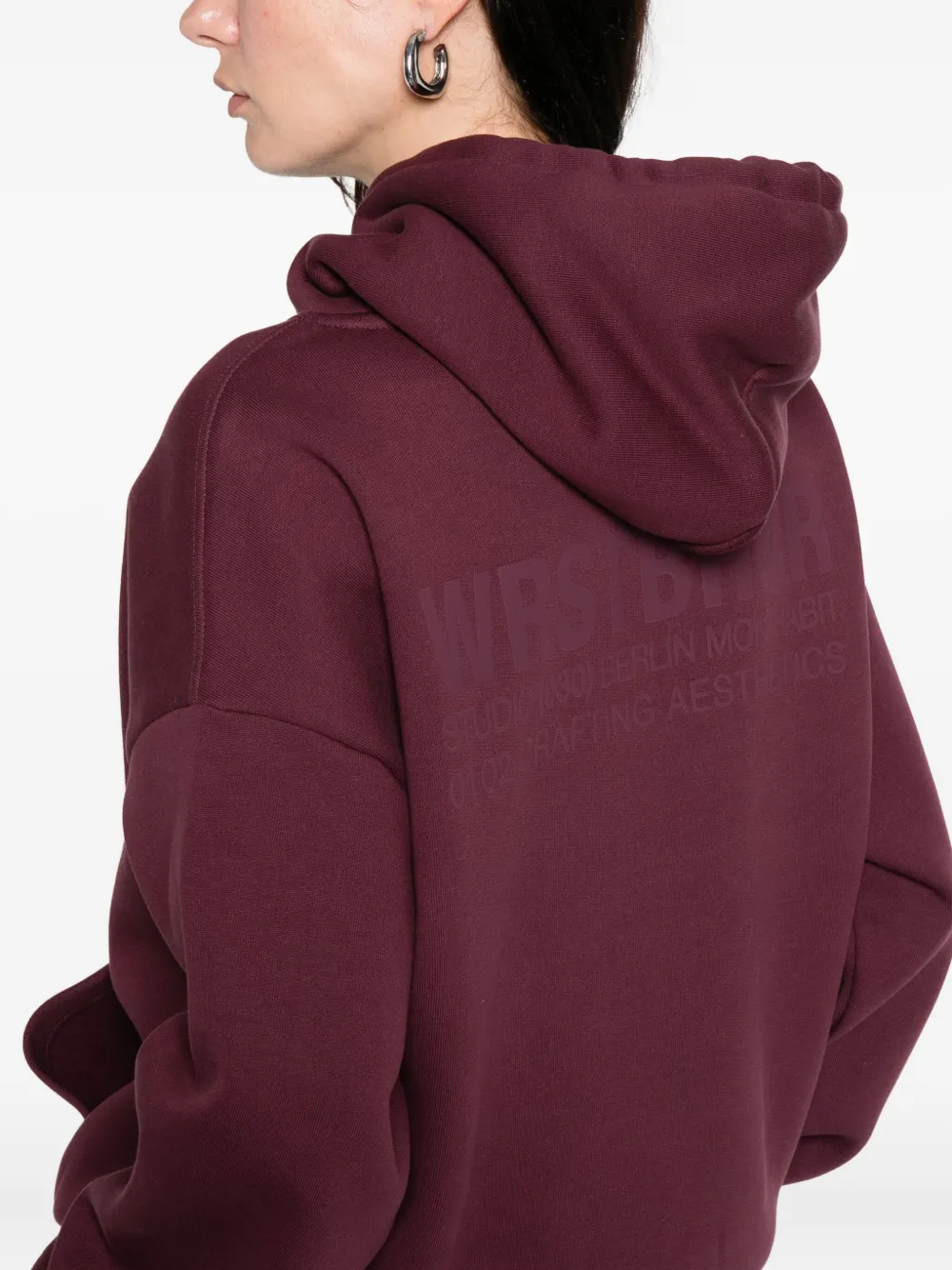 Wrstbhvr Studio V12 Drawstring Hoodie In Pink