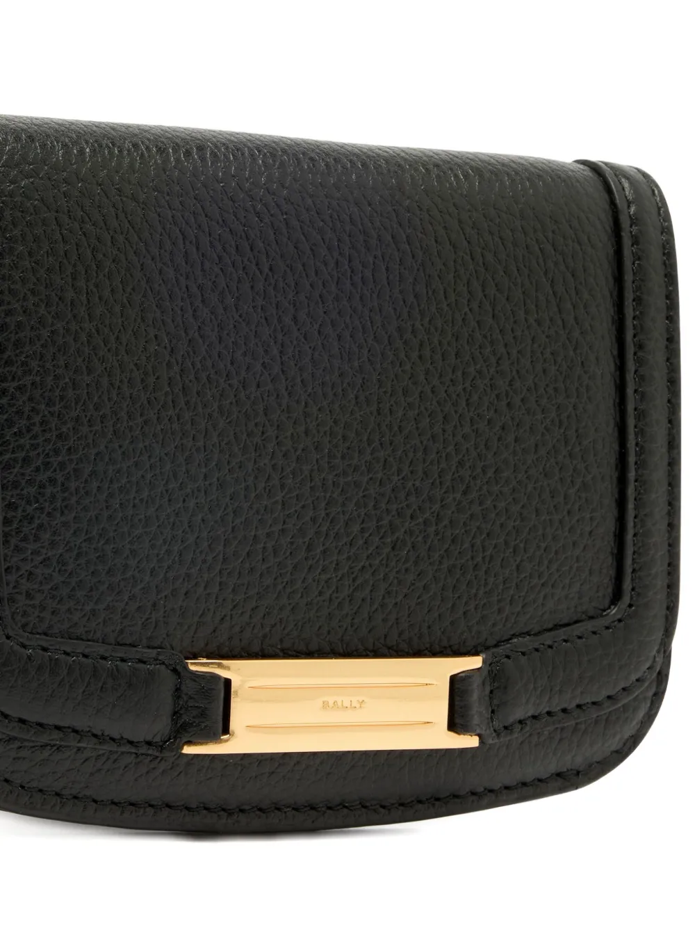 Bally Deco Logo-plaque Wallet In Black