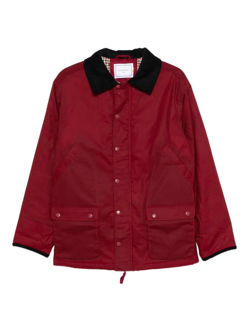 House of Sunny button corduroy-collar jacket | Red | Image 1