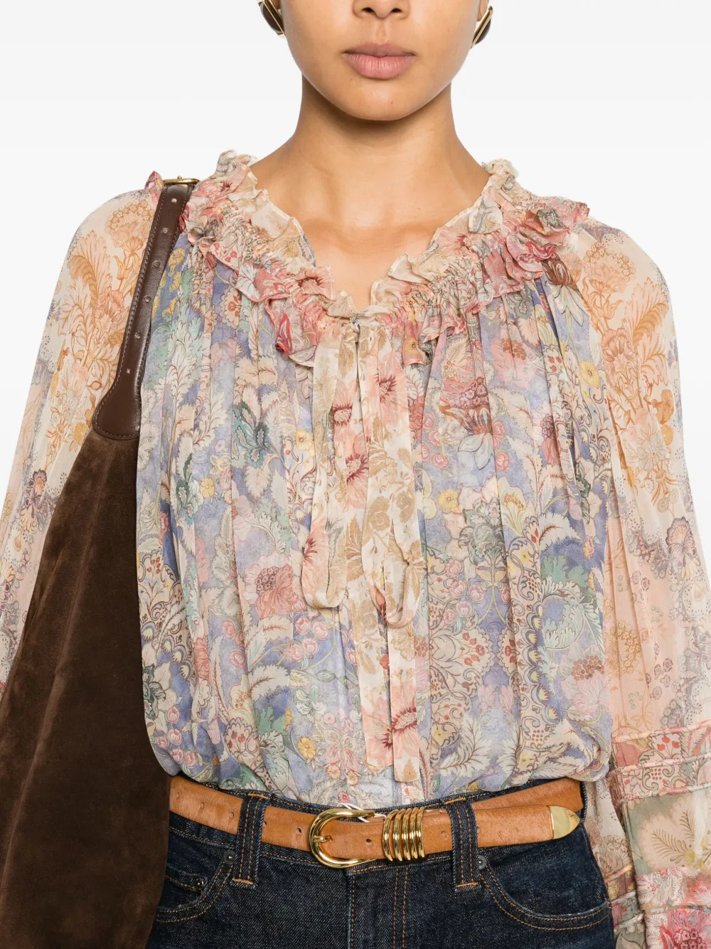 Zimmermann Rebellion Blouse In Neutral