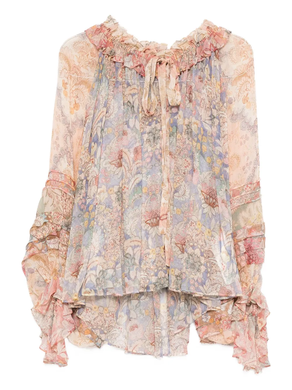 Zimmermann Rebellion Blouse In Neutral