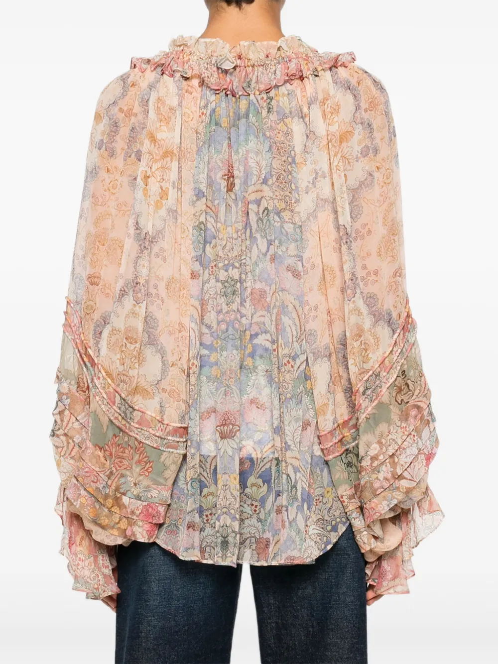 ZIMMERMANN Rebellion blouse Roze