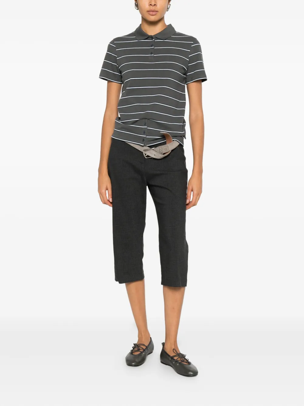 Paloma Wool Julieta striped buttoned top - Grijs
