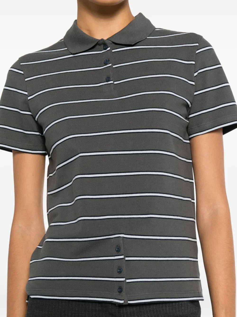Paloma Wool Julieta gestreepte top met knopen Grijs