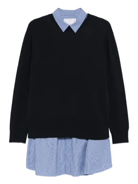 sacai vestido tejido en colaboración con Cotton