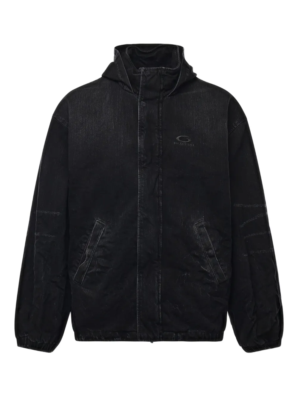 Balenciaga chamarra de algodón con capucha | negro | Image 1