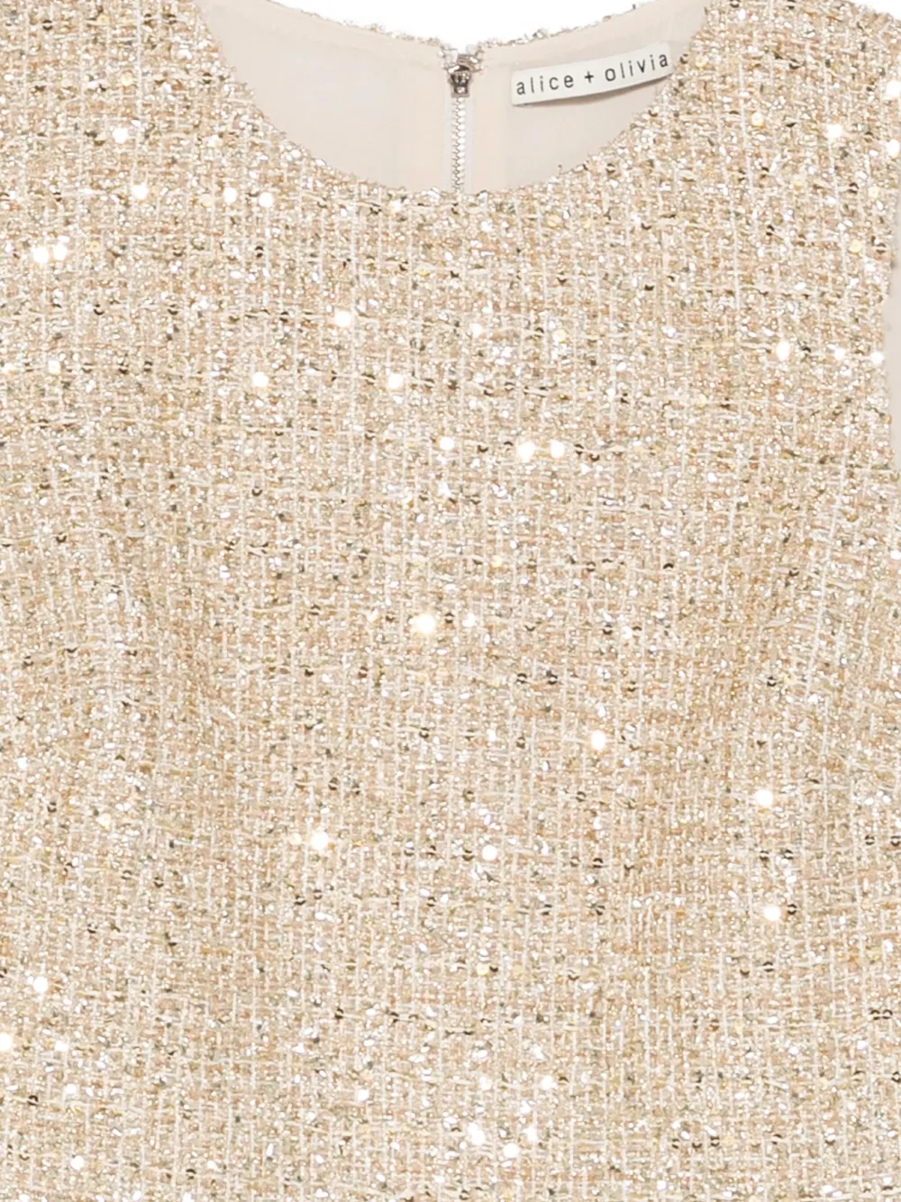 Alice And Olivia Detail-embellished Sleeveless Mini Dress In Multi