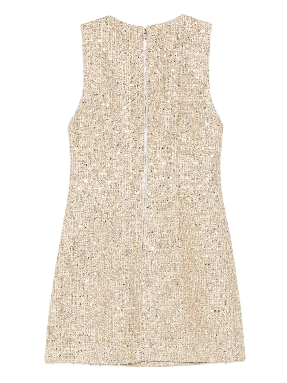Alice + olivia Mouwloze mini-jurk verfraaid met detail - Beige