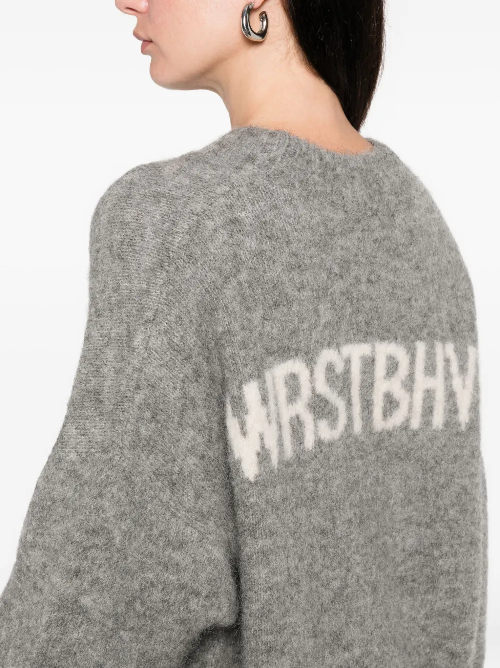 Wrstbhvr Enci Button-fastening Cardigan In Gray