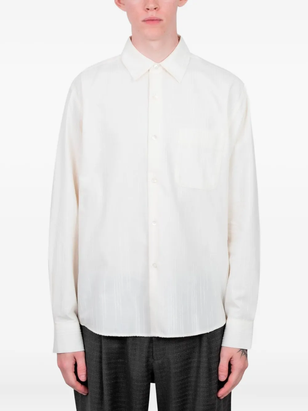 Vous Décidez Made Shirt In White