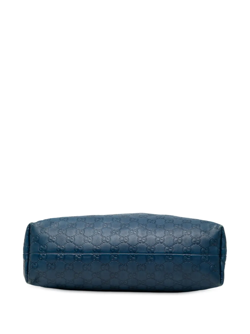 Pre-owned Gucci 2000-2015 Medium Ssima Icon Bit Satchel In Blue