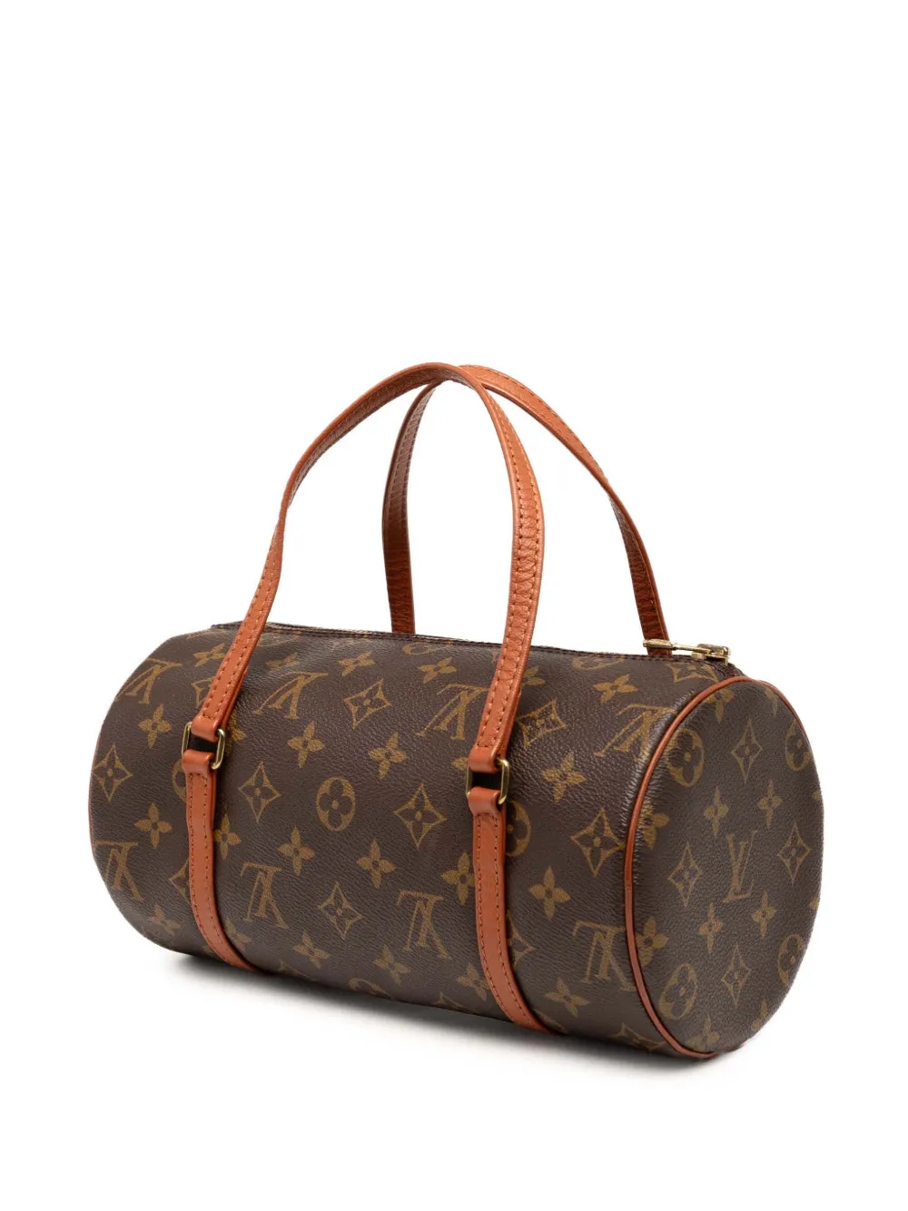 Pre-owned Louis Vuitton 1994 Monogram Papillon 26 Handbag In Brown