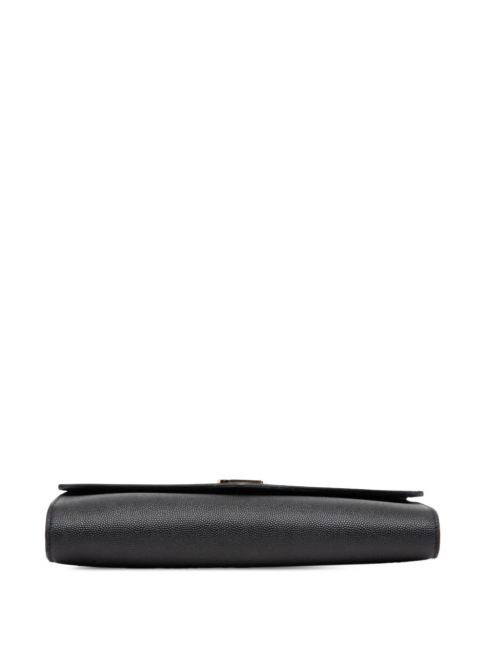 Pre-owned Saint Laurent 2020 Mini Grain De Poudre Uptown Crossbody Bag In Black