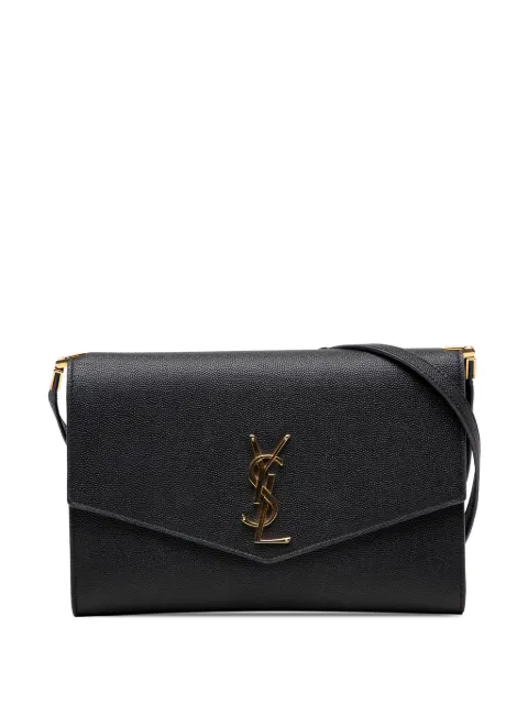 Saint Laurent Pre-Owned Grain de Poudre Uptown liten axelremsväska från 2020
