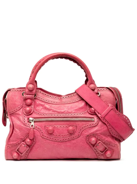 Balenciaga Pre-Owned 2005-2025 Lambskin Motocross Giant Brogues City satchel