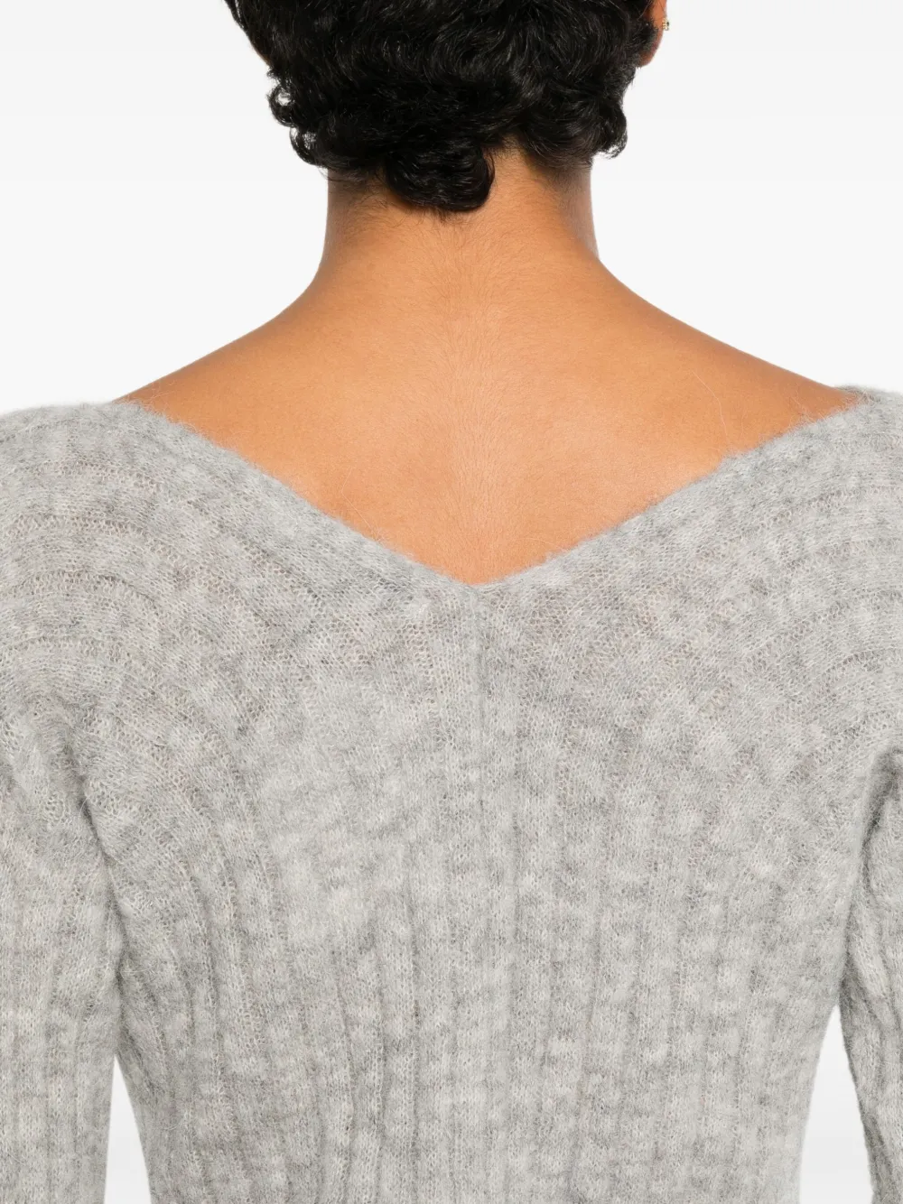 Paloma Wool Vita V-neck Ribbed Sweater | Grey | FARFETCH Paloma Wool Vita V-neck Ribbed Sweater | Grey | FARFETCH