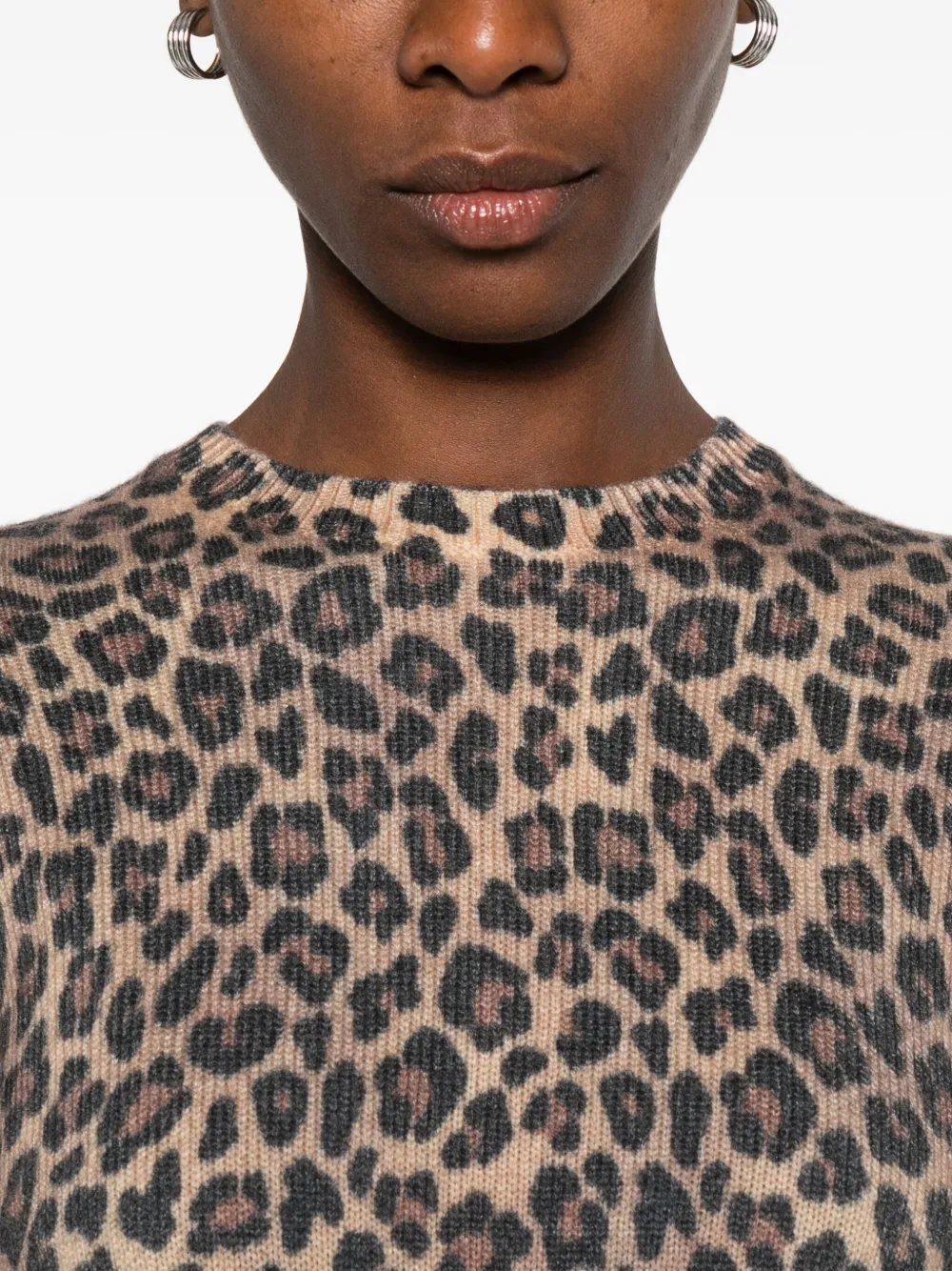 Mc2 Saint Barth New Queen Printed Sweater In Brown