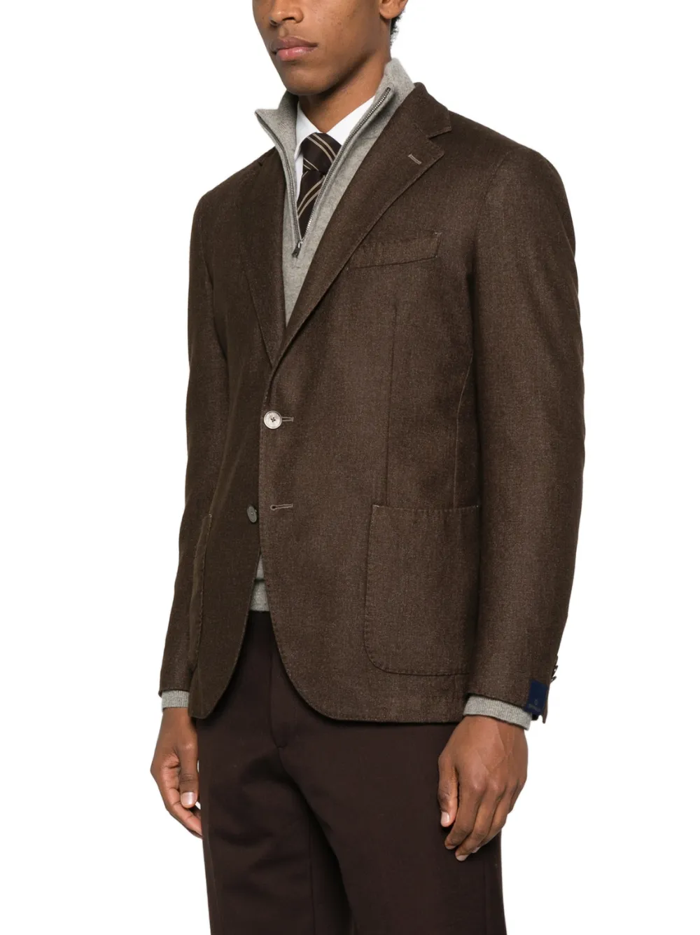 Santaniello Blazer met knopen Bruin