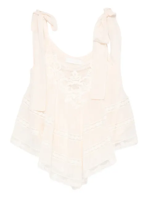 ZIMMERMANN tie-shoulder lace top