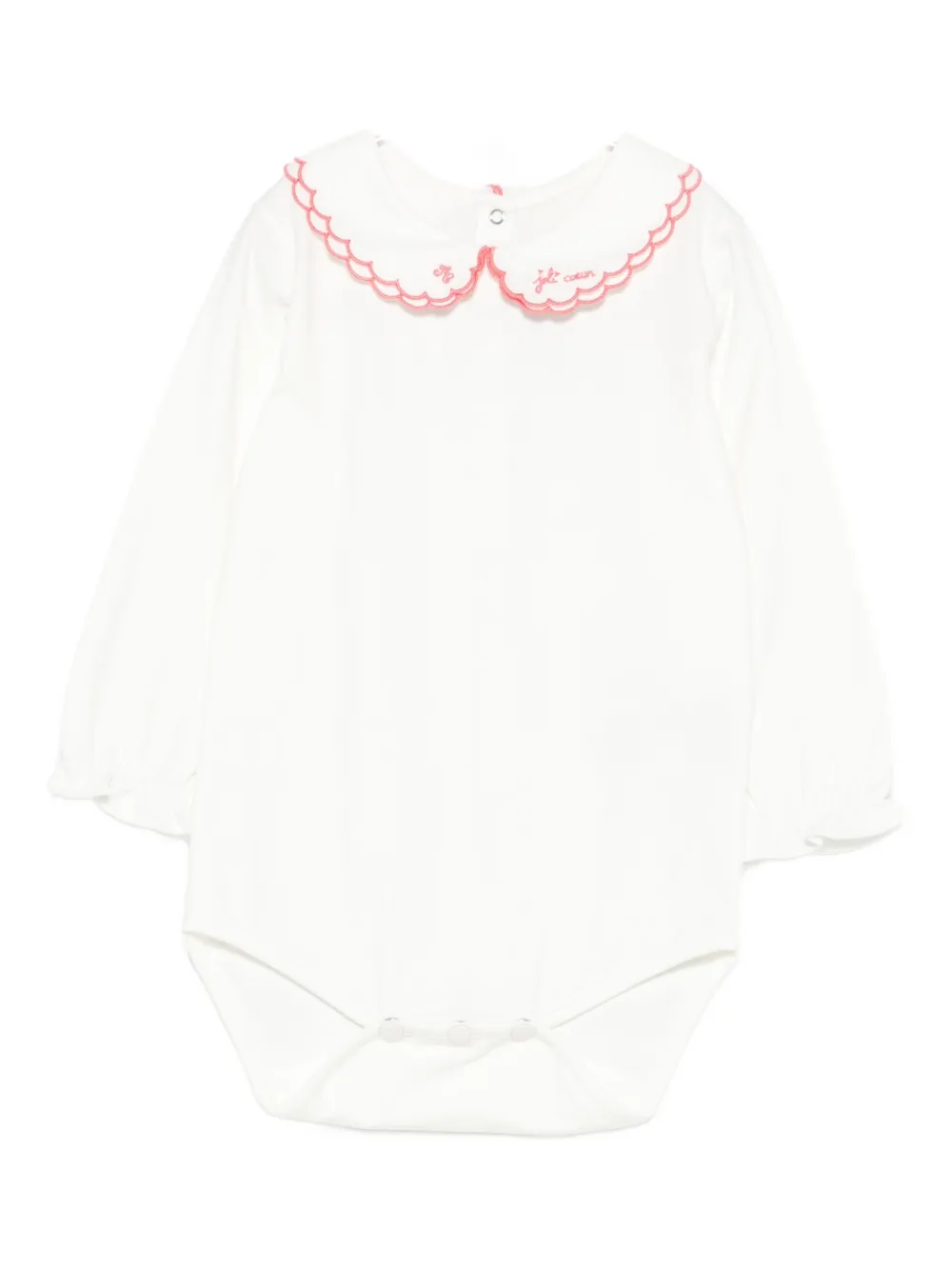 Tartine Et Chocolat Embroidered Babygrow In White