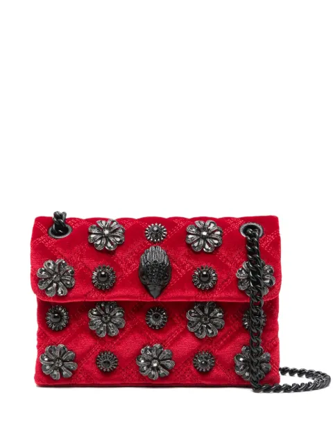 Kurt Geiger London  Kensington quilted floral-appliqué mini bag