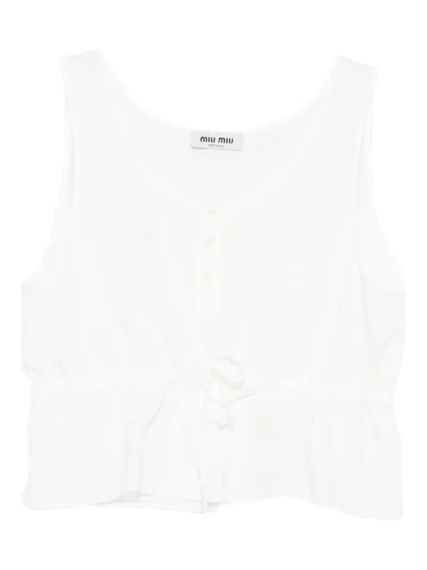 Miu Miu drawstring top