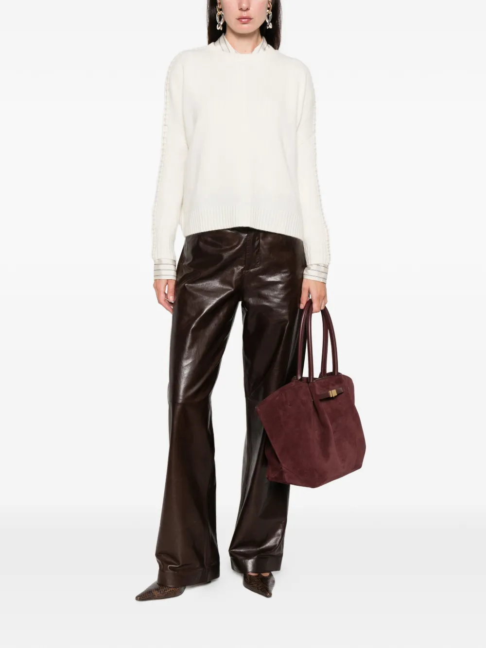 kujten whipstitch-detailed sweater | Knitted Sweaters | Image 2