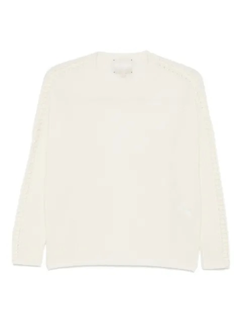 kujten whipstitch-detailed sweater