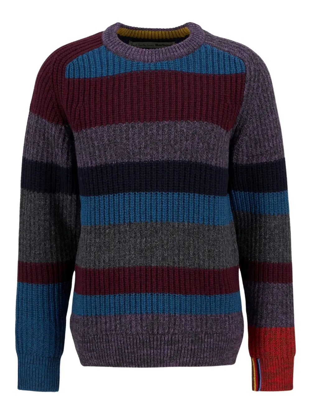 Barbour striped wool sweater | violet | Image 1