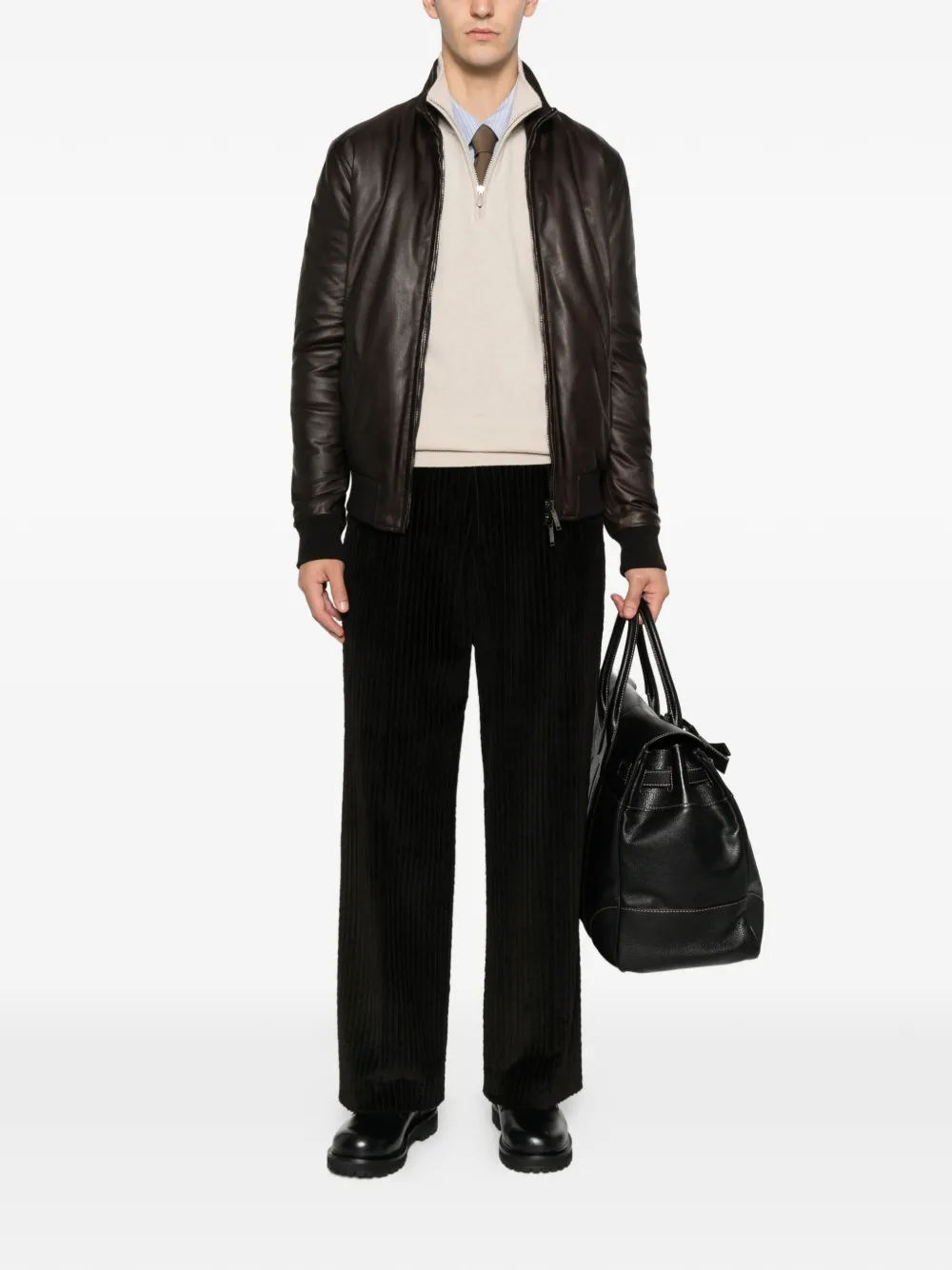 VOLFAGLI Tuscany zip-fastening leather jacket | Leather Jackets | Image 2