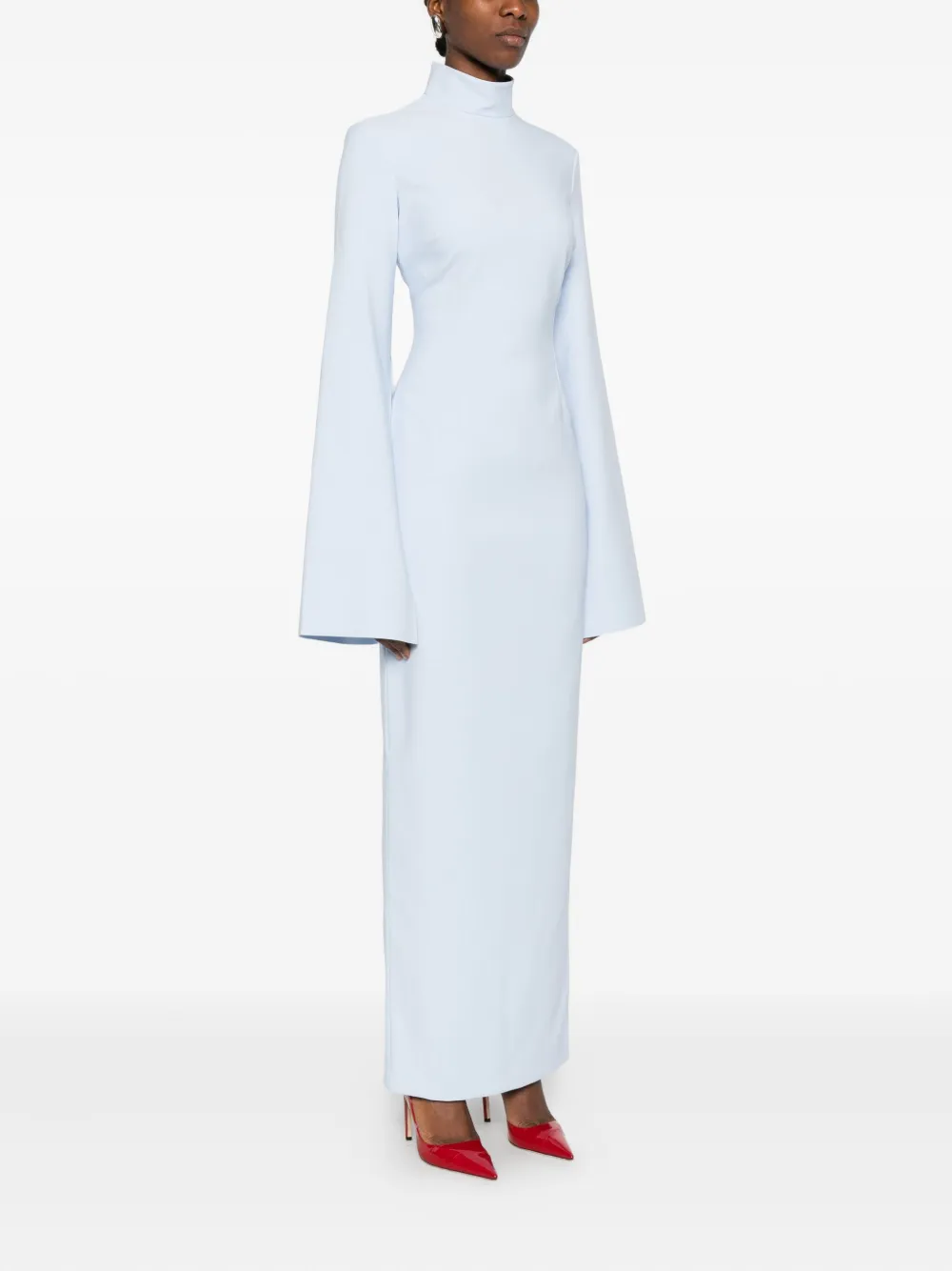 Solace London Josefine Maxi Dress In Blue