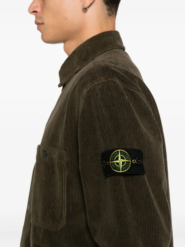 Stone Island コーデュロイ シャツジャケット | ブラウン | FARFETCH JP
