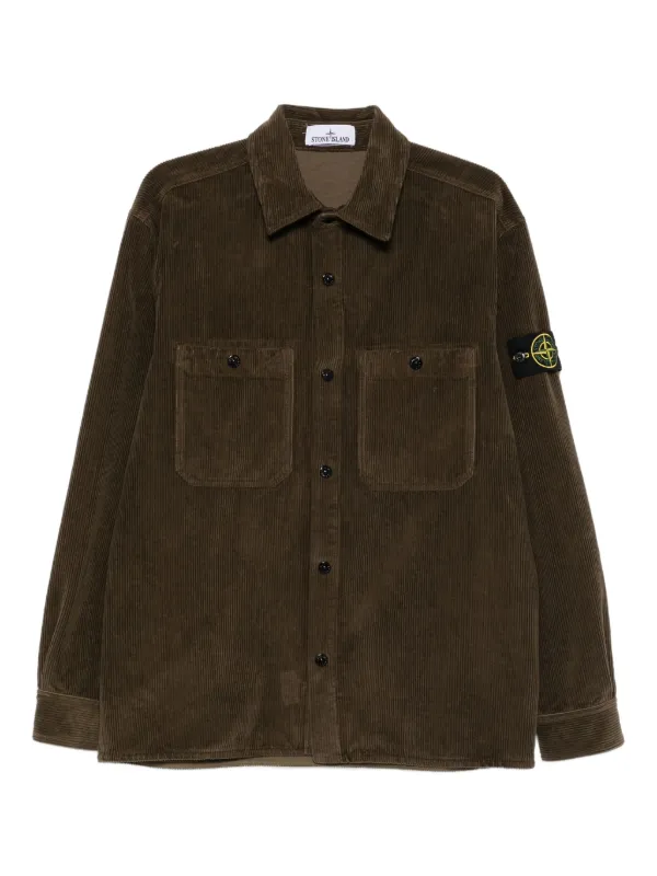 Stone Island コーデュロイ シャツジャケット | ブラウン | FARFETCH JP