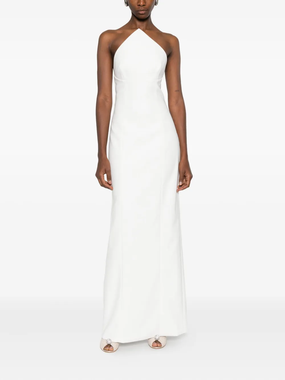 Solace London Senna strapless maxi dress - Beige