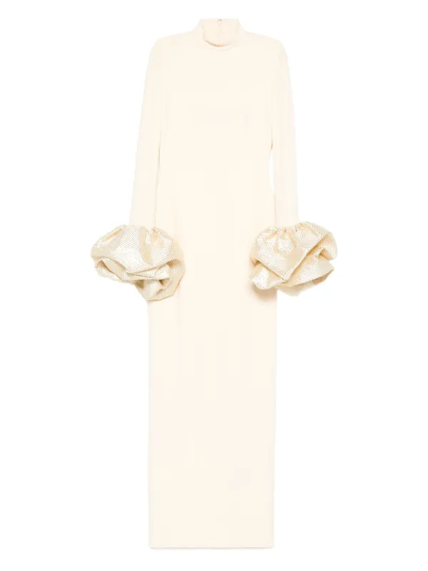 Solace London long-sleeve Maxi Dress | Neutrals | FARFETCH Solace London long-sleeve Maxi Dress | Neutrals | FARFETCH