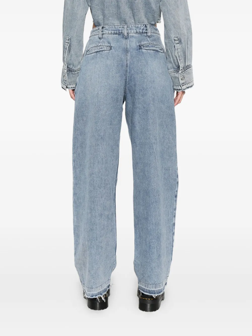Wrstbhvr Jella Pleated Jeans In Blue