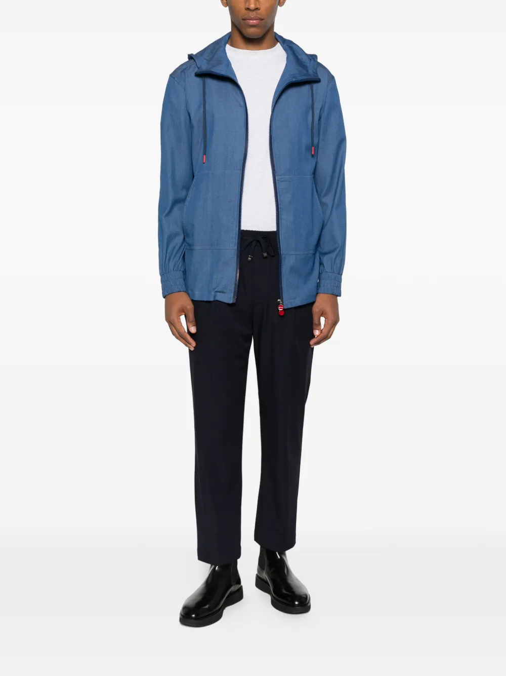 Kiton camisa con capucha y cremallera | Chamarras ligeras | Image 2