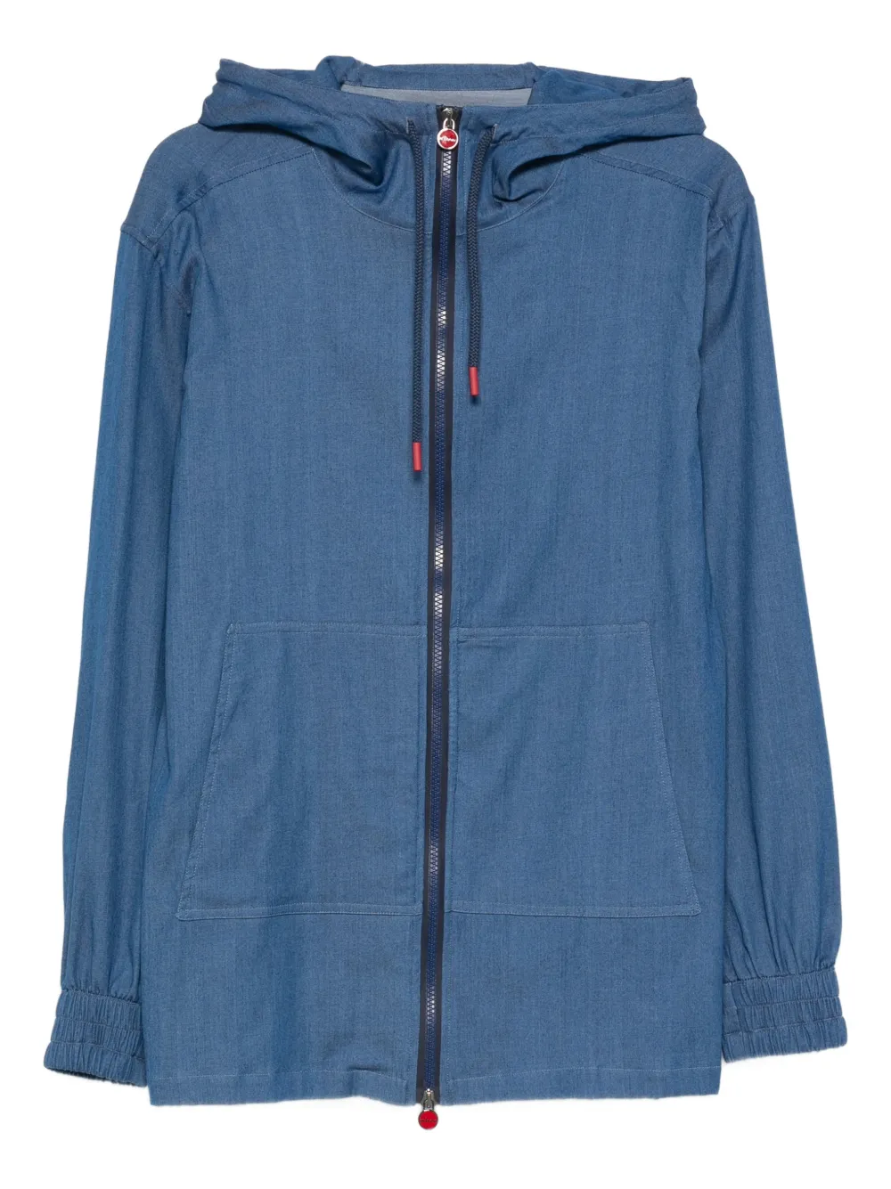 Kiton camisa con capucha y cremallera | azul | Image 1