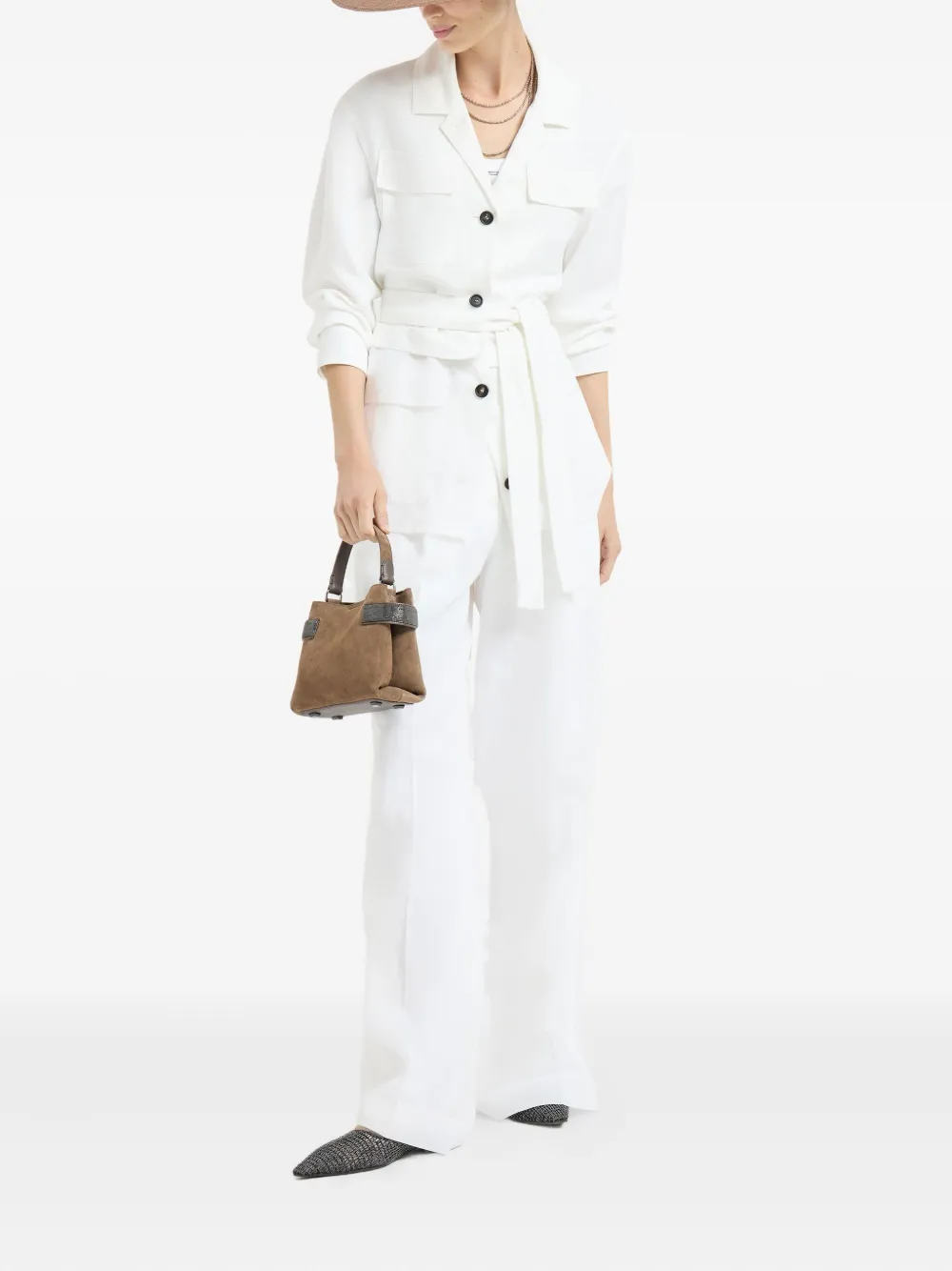 Brunello Cucinelli belted pocket jacket | Military Jackets | Image 2
