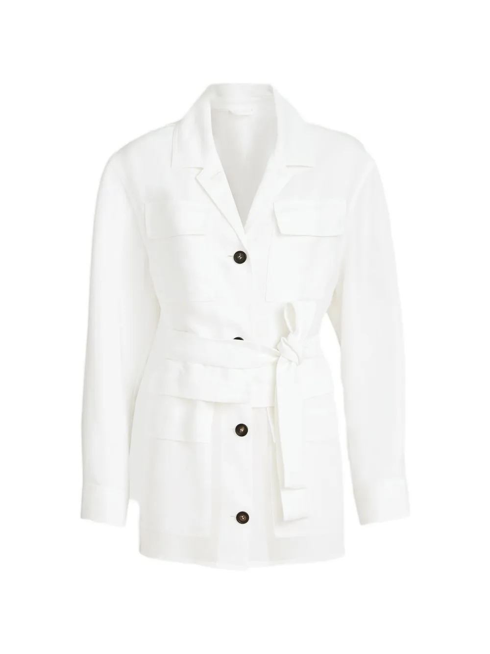Brunello Cucinelli Jack met zak en ceintuur Wit