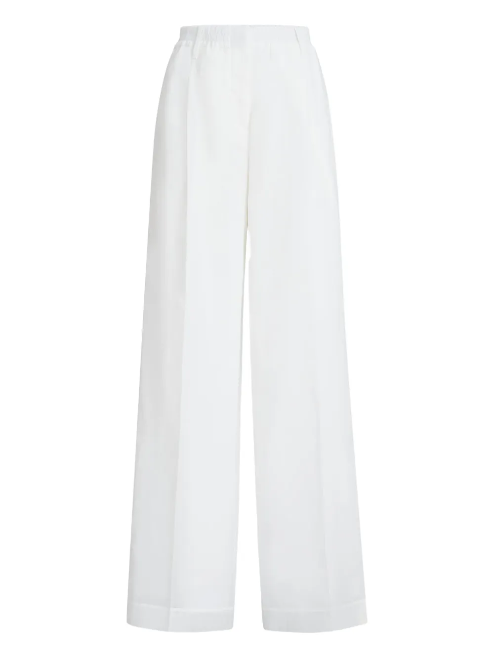 Brunello Cucinelli Pantaloni con dettaglio Monili - Bianco