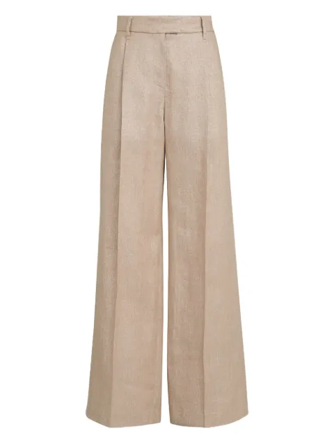 Brunello Cucinelli pleated Monili-detail trousers