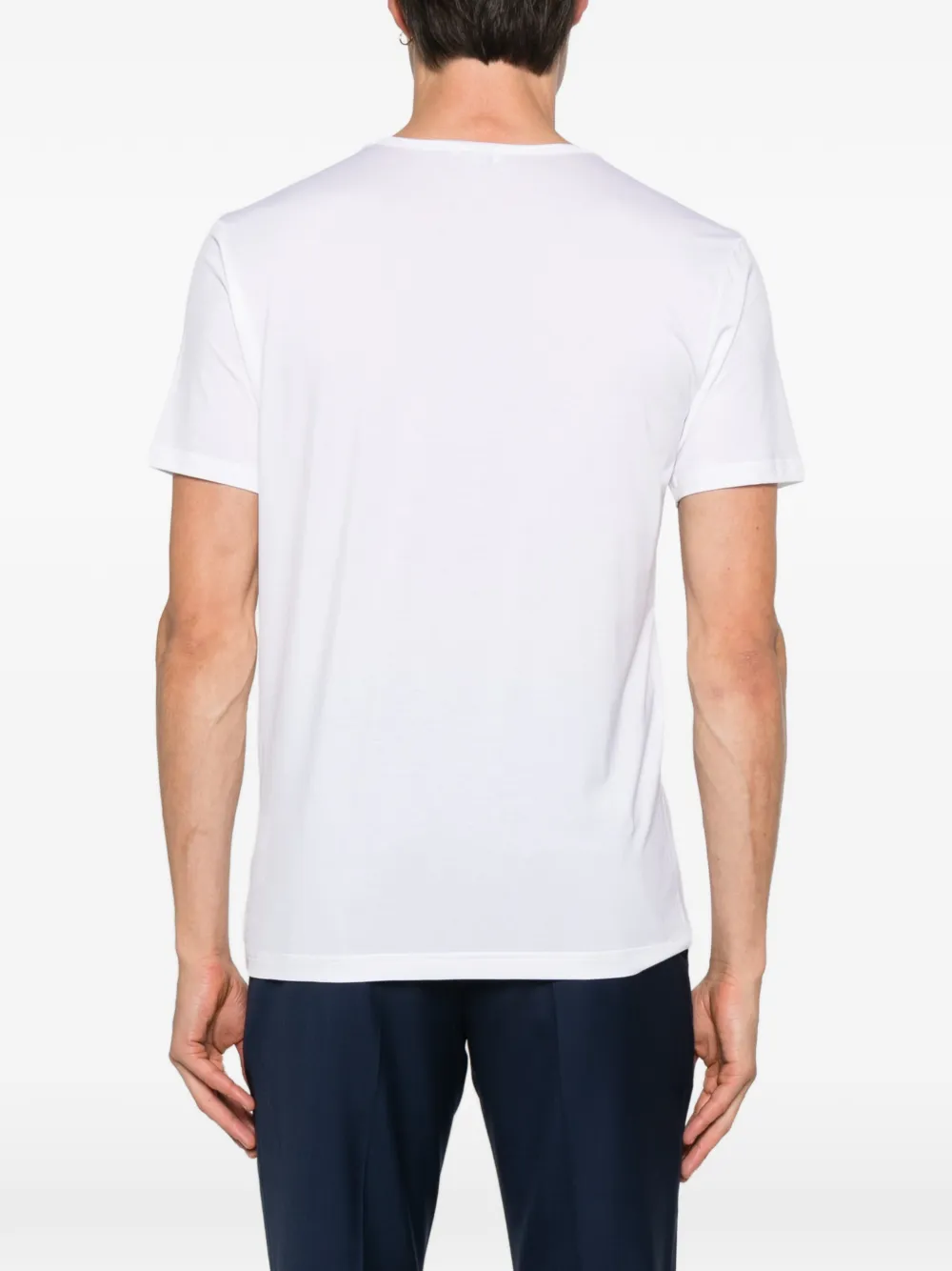 Sunspel T-shirt met ronde hals Wit