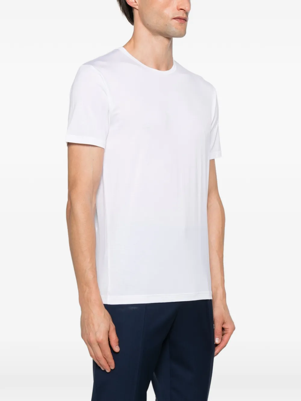 Sunspel T-shirt met ronde hals Wit