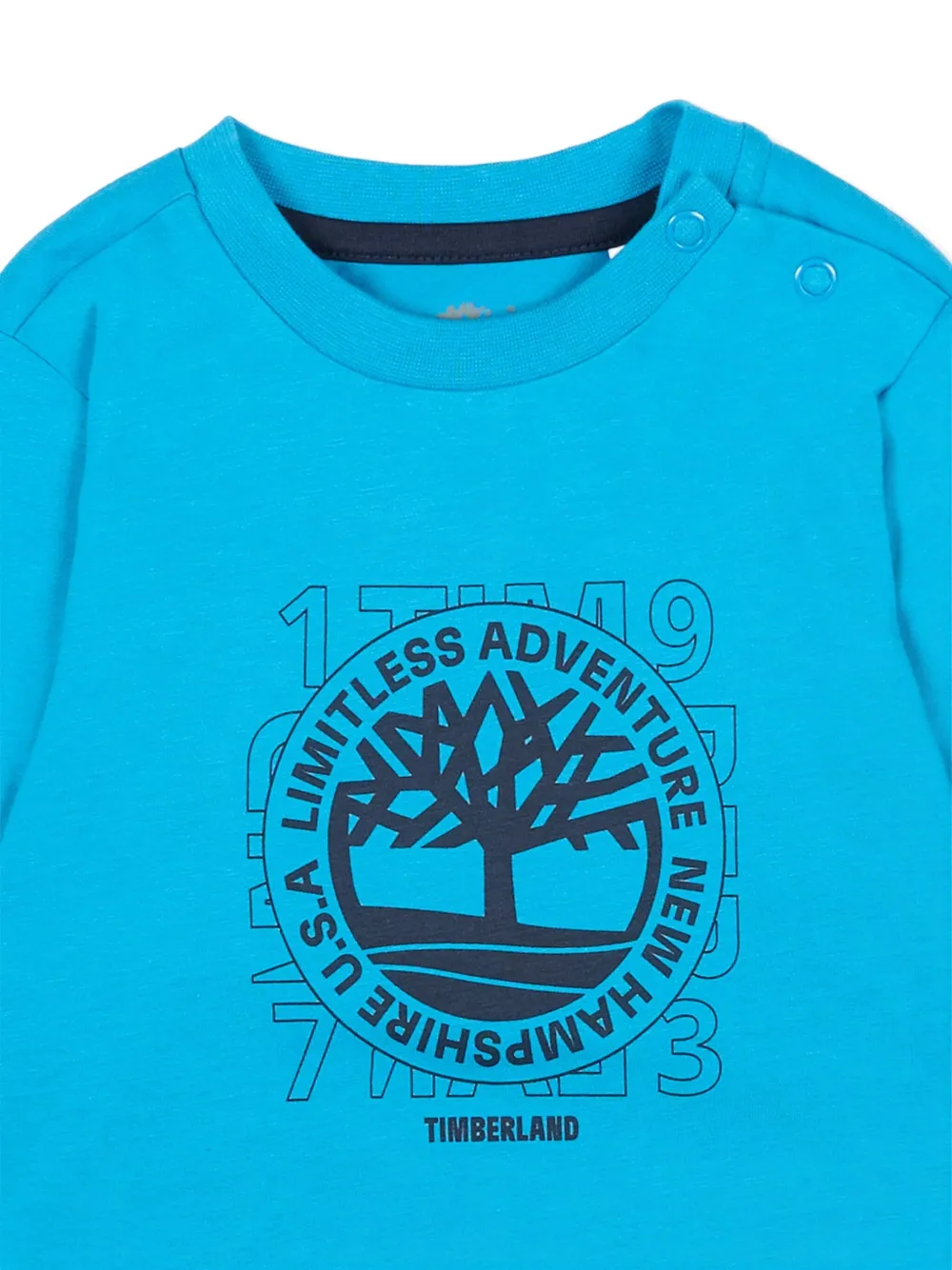 Timberland Graphic Long-sleeve T-shirt In Blue