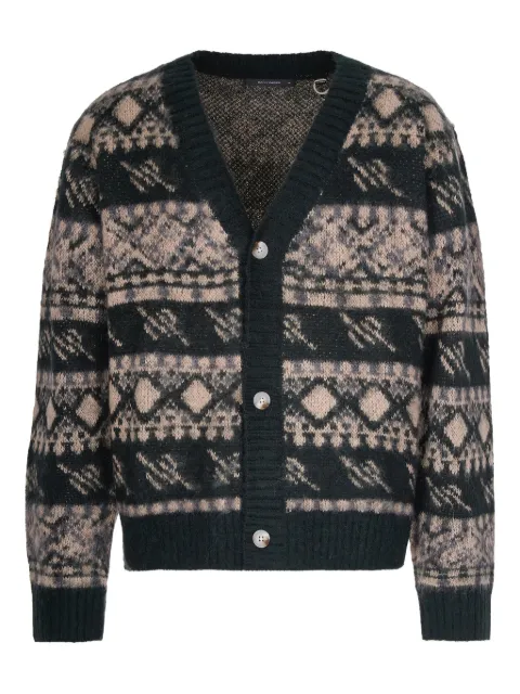 Daily Paper patterned button cardigan